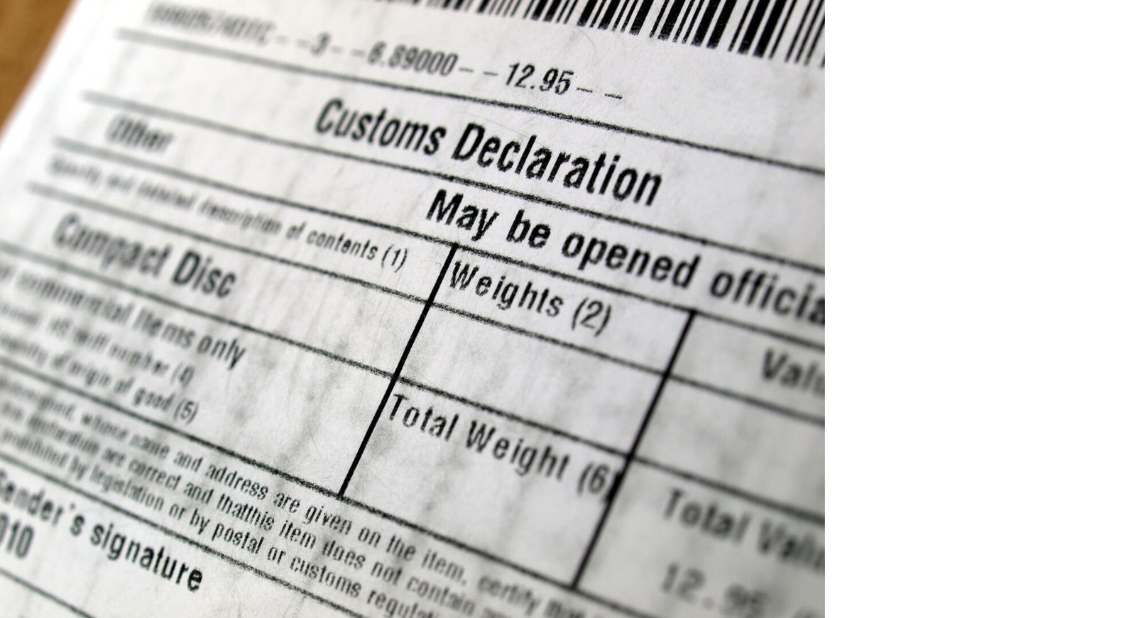 Declararea mărfurilor